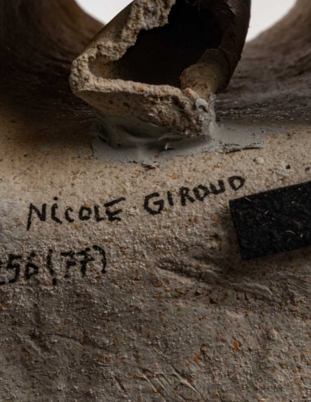 2527-sculpture en céramique par Nicole Giroud