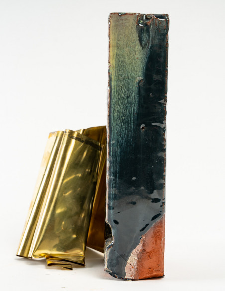 2612-Unique contemporary sculpture signed Pierre Tual
