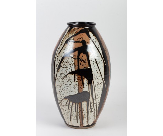 Large ceramic African vase by DANIEL DE MONTMOLLIN