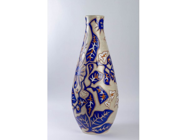 Grand vase balustre en céramique par Jean Lurçat