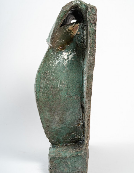 2768-Sculpture en céramique par Pierre Tual