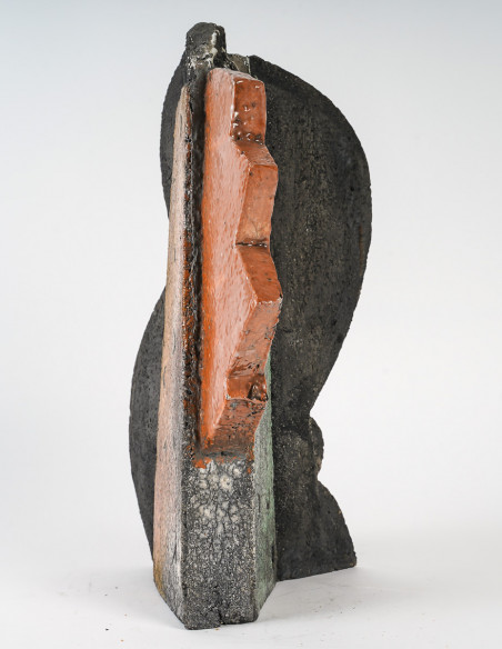 3021-Sculpture en céramique par Jean-Pierre Viot