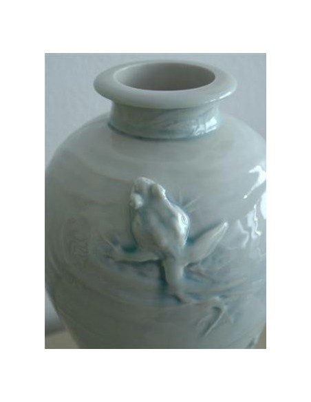 306-Vase en Porcelaine de Sèvres émaillée