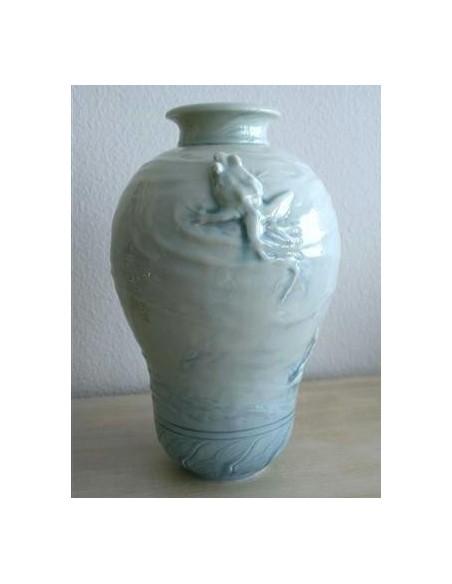 308-Vase en Porcelaine de Sèvres émaillée