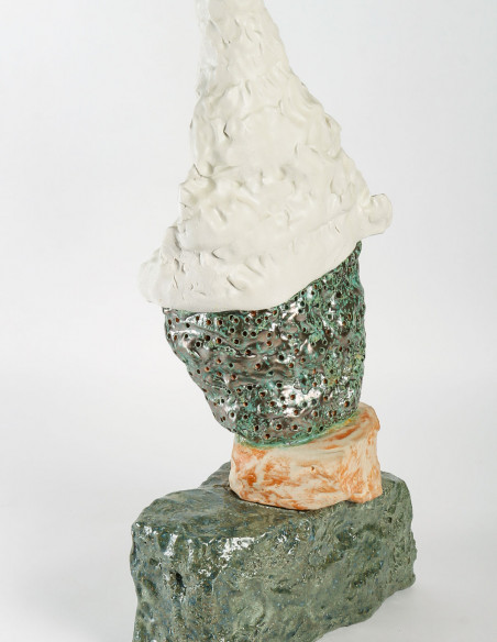 3102-Sculpture en céramique par Jean-Pierre Viot