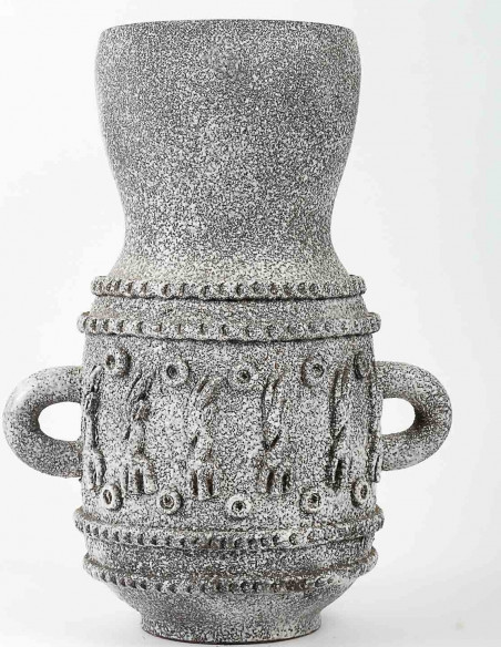 3141-Vase en céramique par René Bluet alias Jean Besnard