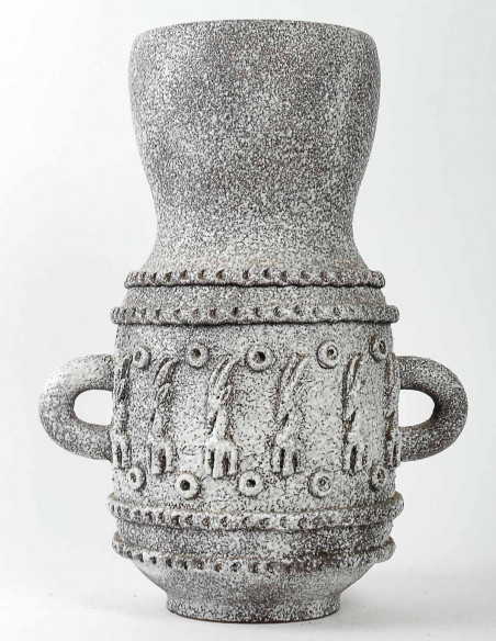 3144-Vase en céramique par René Bluet alias Jean Besnard