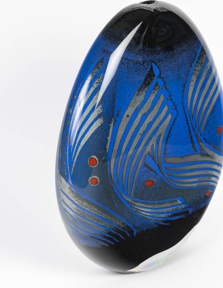 3247-Blown glass sculpture by Alain & Marisa Bégou