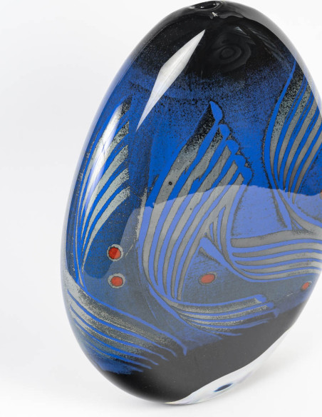 3255-Blown glass sculpture by Alain & Marisa Bégou