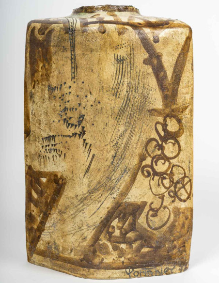 3262-Ceramic vase by Gilbert Portanier (1926 - 2023)