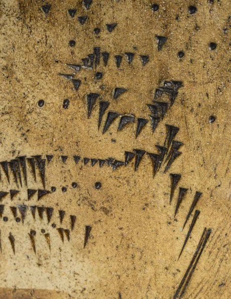 3264-Ceramic vase by Gilbert Portanier (1926 - 2023)