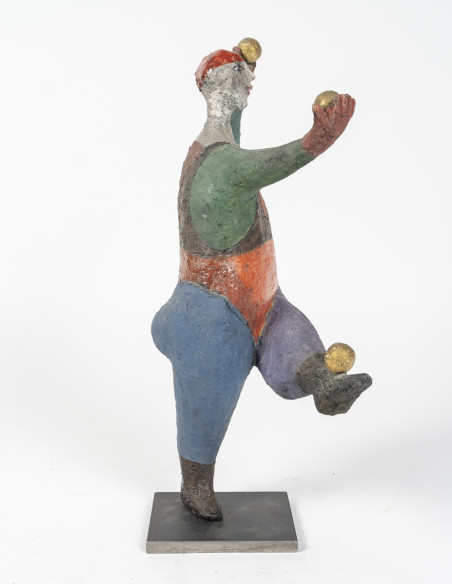 3288-Raku sculpture by Roger Capron (1922-2006)