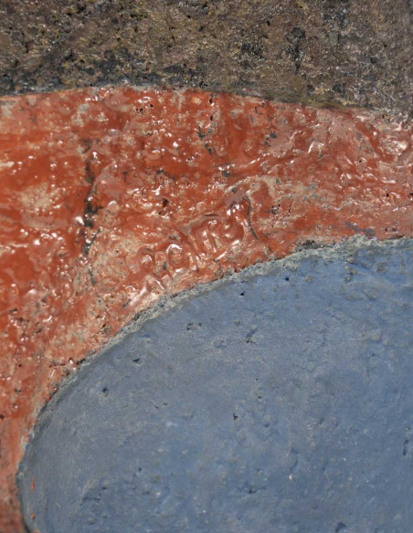 3294-Raku sculpture by Roger Capron (1922-2006)