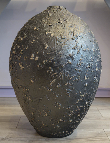 3303-Large ceramic jar by Marc Uzan