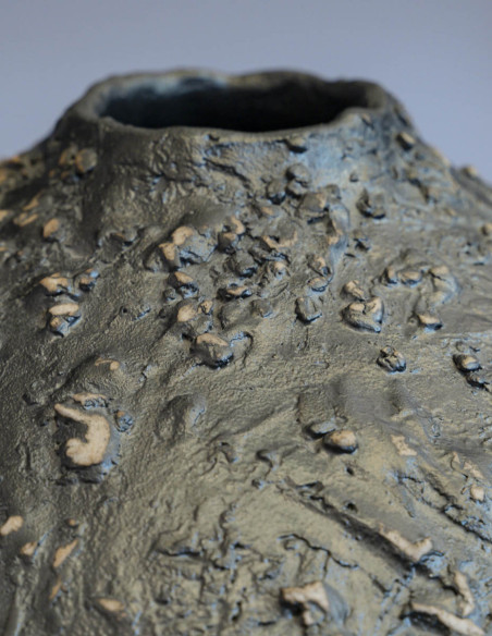 3306-Large ceramic jar by Marc Uzan