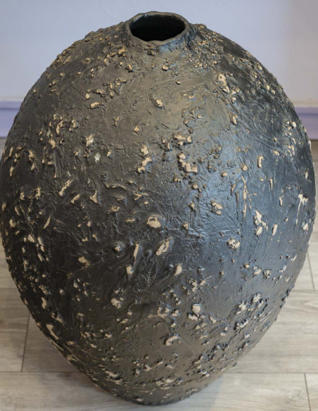 3308-Large ceramic jar by Marc Uzan