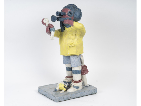 A ceramic sculpture by Charles Semser (1922 - 2011)