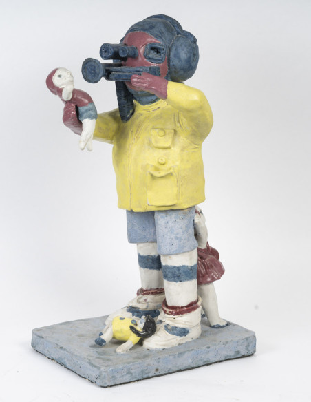 3329-A ceramic sculpture by Charles Semser (1922 - 2011)