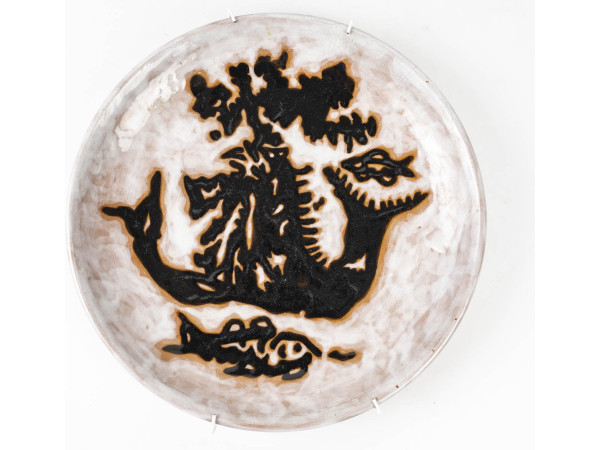 Assiette " les sirènes "d'aprés Jean Lurçat (1892-1966)