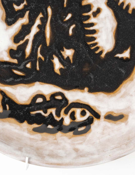 3358-Assiette " les sirènes "d'aprés Jean Lurçat (1892-1966)