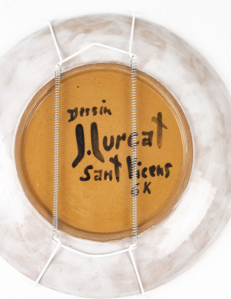 3360-Assiette " les sirènes "d'aprés Jean Lurçat (1892-1966)