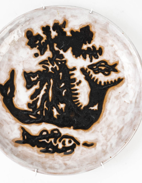 3361-Assiette " les sirènes "d'aprés Jean Lurçat (1892-1966)