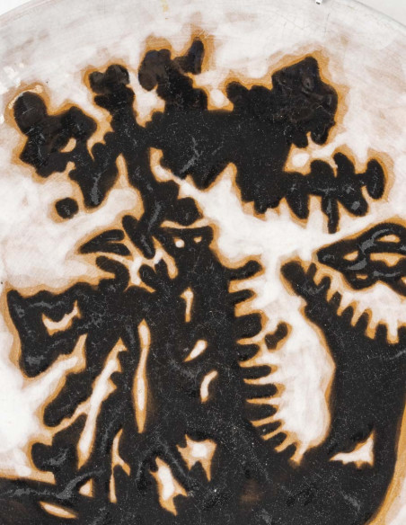 3363-Assiette " les sirènes "d'aprés Jean Lurçat (1892-1966)