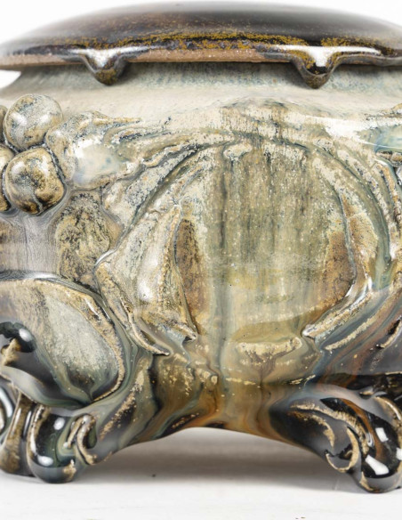3404-A ceramic box by Jean Jacquinot