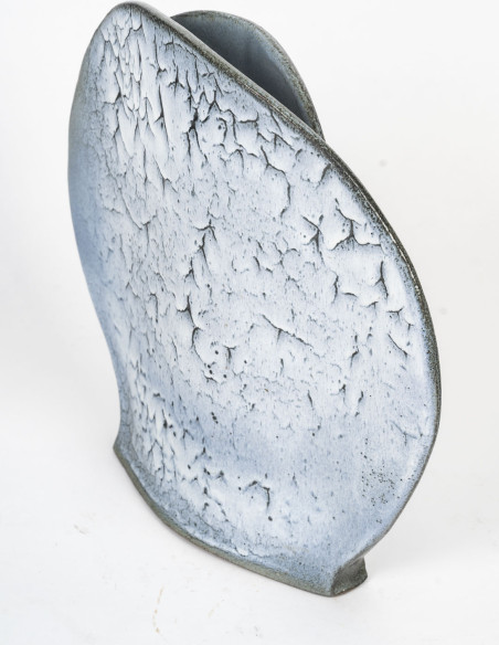 3415-Vase "raie" par Muguette Rivillon (1932 - 2024)