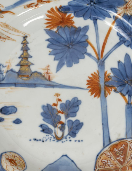 3437-assiettes en porcelaine de chine 18éme siècles.