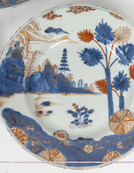 3442-assiettes en porcelaine de chine 18éme siècles.
