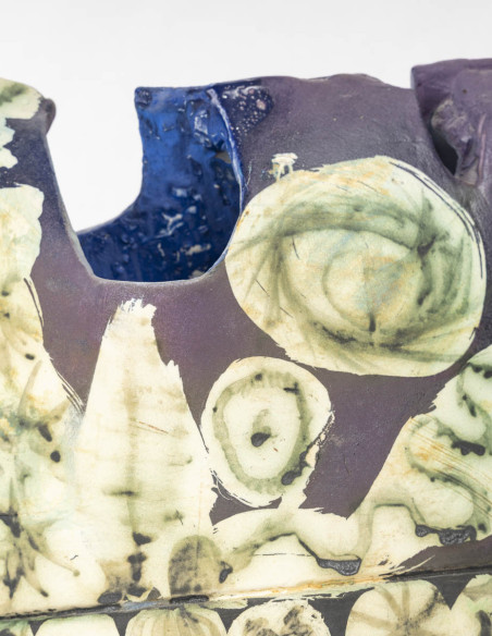 3453-Ceramic sculpture by Gilbert Portanier (1926 - 2023)