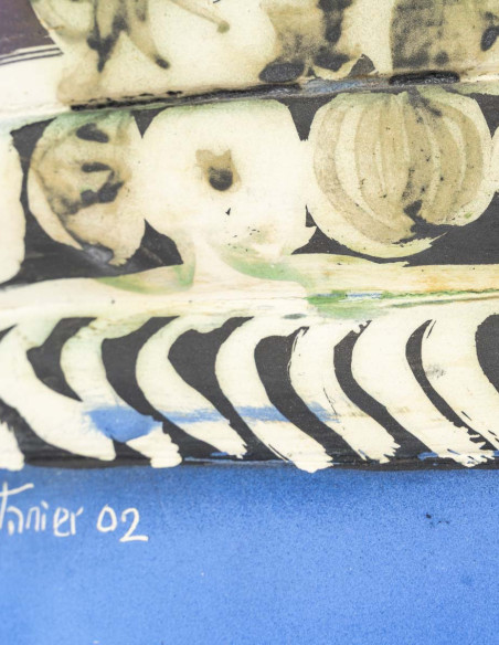 3454-Ceramic sculpture by Gilbert Portanier (1926 - 2023)