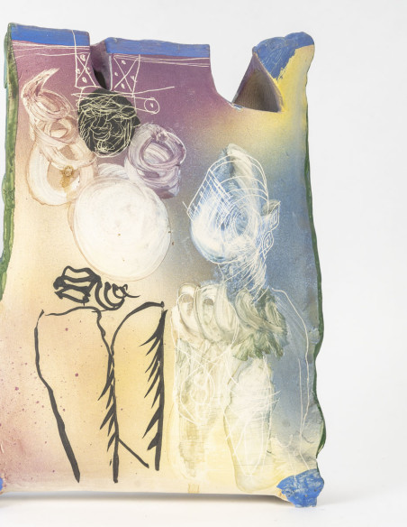 3456-Ceramic sculpture by Gilbert Portanier (1926 - 2023)