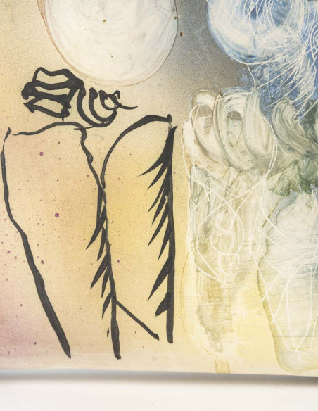 3458-Ceramic sculpture by Gilbert Portanier (1926 - 2023)