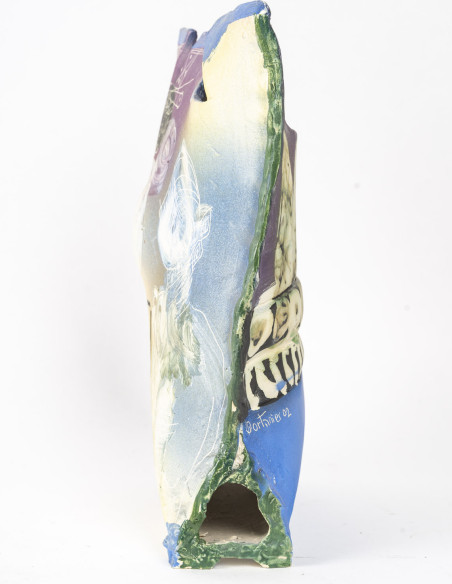 3459-Ceramic sculpture by Gilbert Portanier (1926 - 2023)