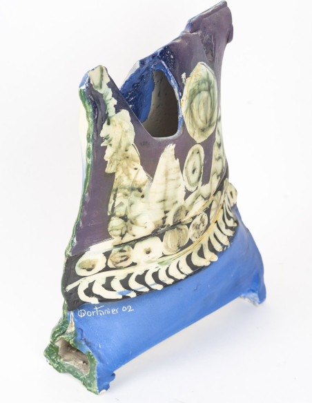 3460-Ceramic sculpture by Gilbert Portanier (1926 - 2023)