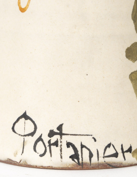 3473-Bottle vase by Gilbert Portanier (1926 - 2023)