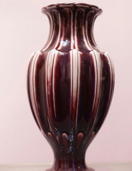 381-Vase balustre en porcelaine de Sèvres du 19ème siècle