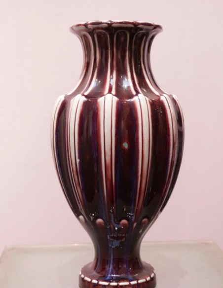385-Vase balustre en porcelaine de Sèvres du 19ème siècle