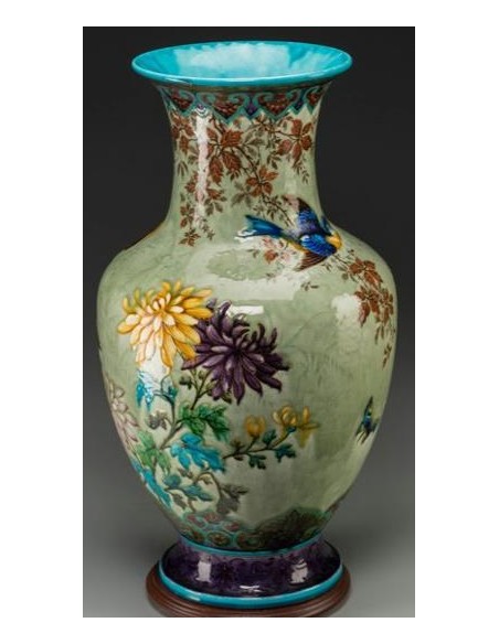 386-Vase Théodore Deck du 19ème siècle
