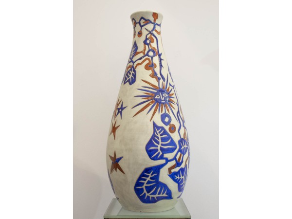 Large baluster vase by Jean Lurçat in ceramic
