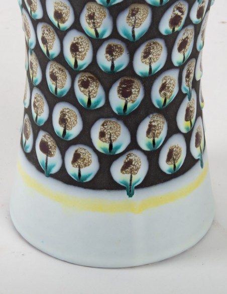 428-Capron Vallauris ceramic vase by Roger Capron