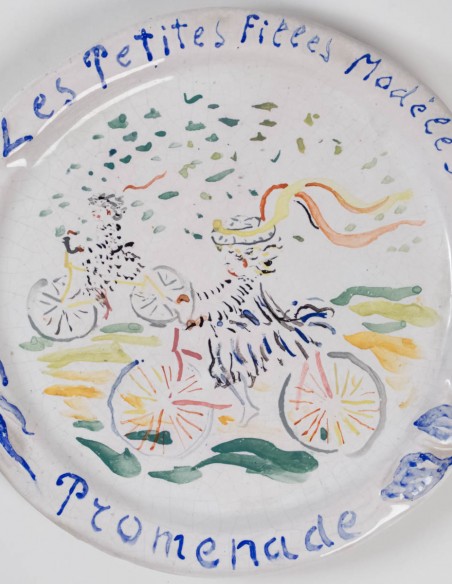 446-Assiettes en porcelaine anciennes par Constantin Terechkovitch