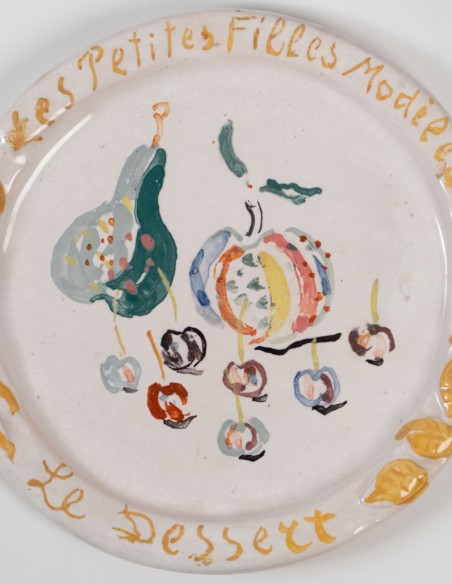 451-Assiettes en porcelaine anciennes par Constantin Terechkovitch