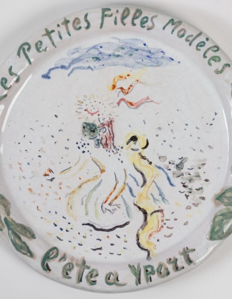 452-Antique porcelain plates by Constantin Terechkovitch