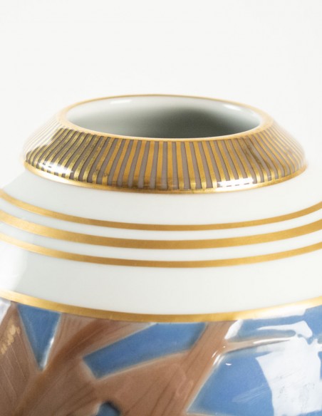 478-Vase Art déco en porcelaine de Sèvres année 30