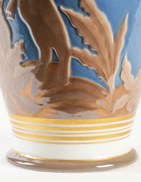 479-Art deco vase in Sèvres porcelain, year 30