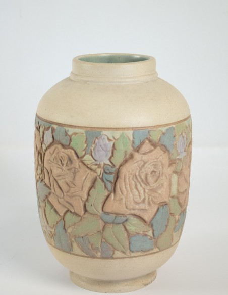 484-Vase Ovoïde par Pierre et Joseph Mougin