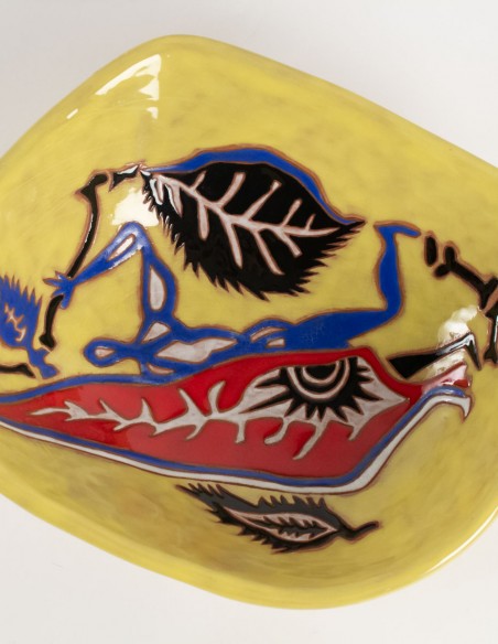 491-Ceramic bowl by Jean Lurçat